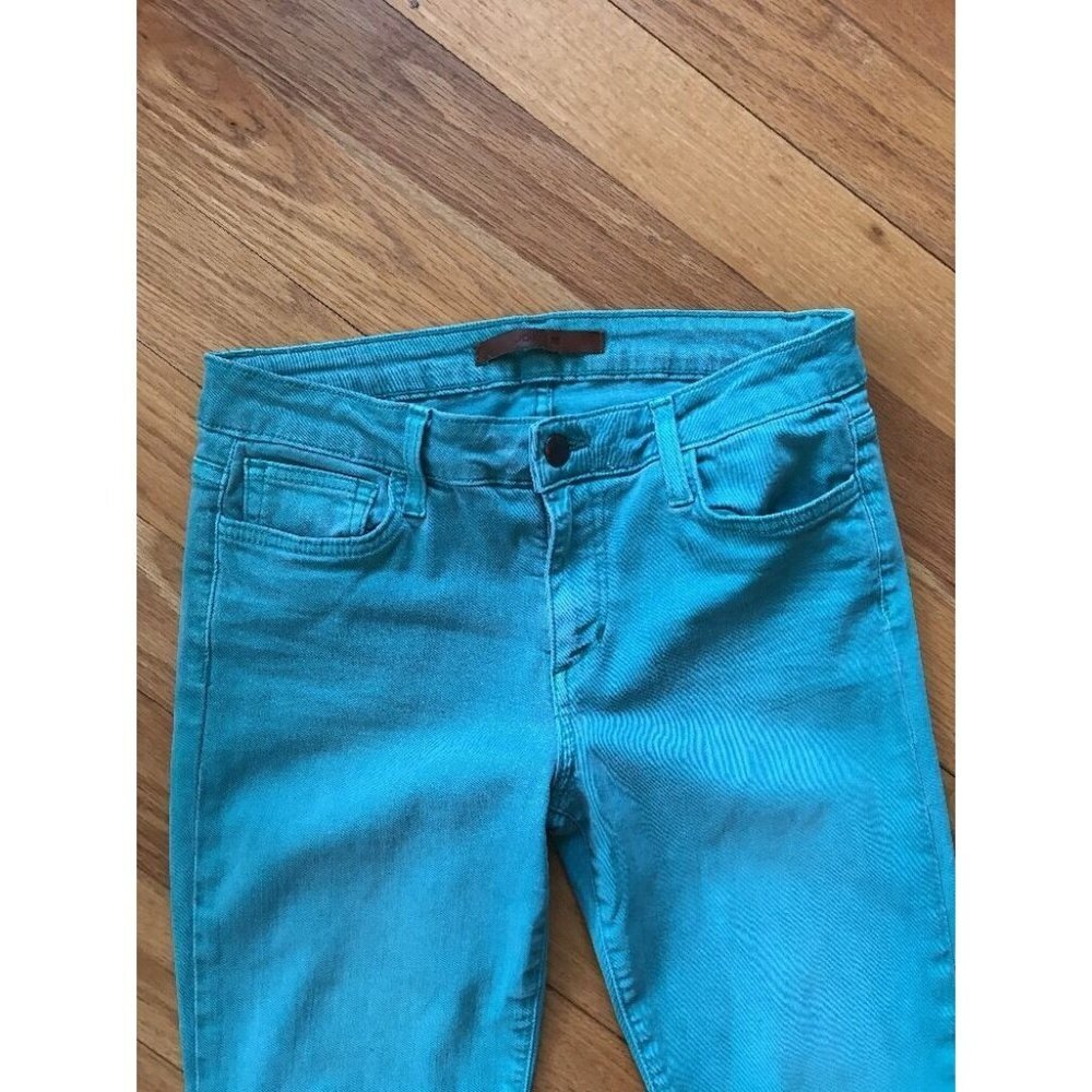 JOE'S JEAN 27 Aqua Blue Skinny Ankle Jeans - Picture 3 of 10